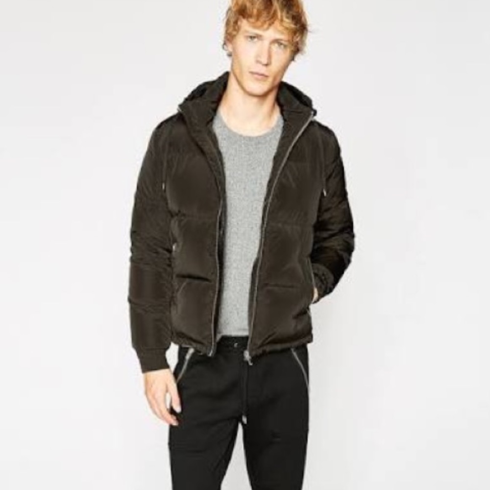 H&M men’s bomber puffer jacket